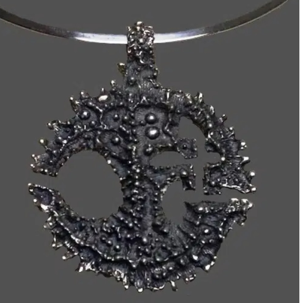 Vintage 60’s Robert Larin Brutalist Modernist Art Pendant